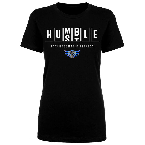 HUMBLE HUSTLE - WOMEN'S FITTED T-SHIRT Thumbnail